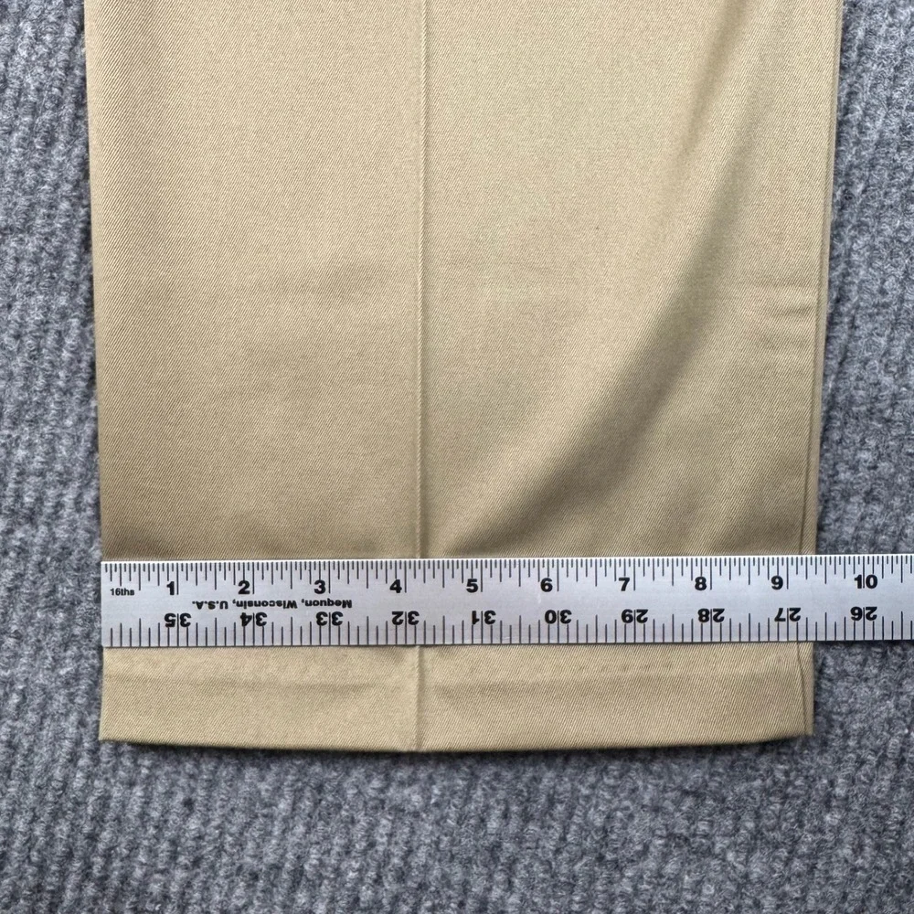 Dockers Pants Mens 34x34 Tan Signature Khaki D3 Classic Fit Flat Front NEW